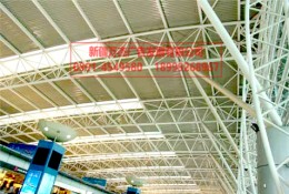 收费站顶棚施工实景图